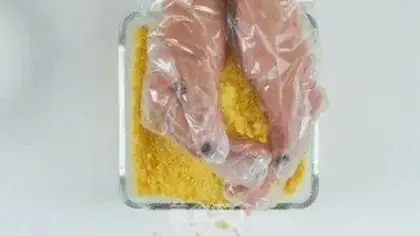 Make Green bean cake step 6