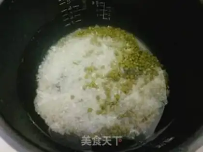 Make Rice green bean congee step 3