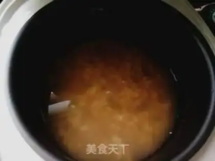 Make Rice green bean congee step 5
