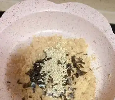 Make Homemade sesame moss pine step 9