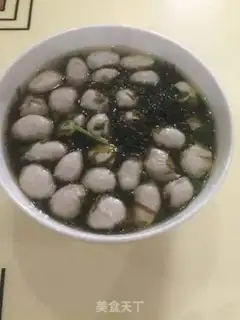 Make Chicken soup rolls with purple meatball soup step 5