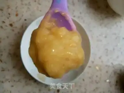 Make The baby feeds on green pea mud step 5