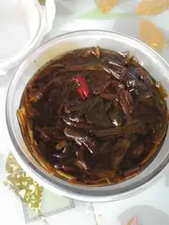 Make Quino peppers with blue and blue vegetables step 1