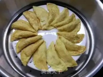 Make Chicken vegetable and egg dumplings step 11