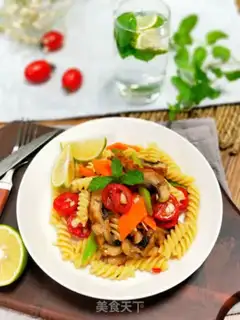 Make Thai eel pasta step 12