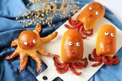 Make Squidward bread step 16