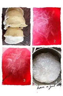 Make Coconut-juice nest step 1