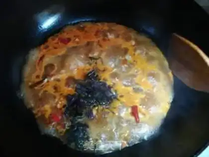 Make Spicy bull frog step 7
