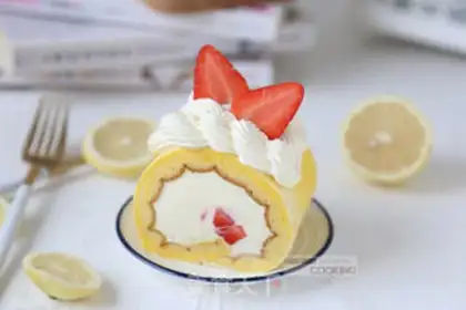Make Lemon strawberry roll step 15