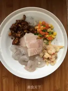 Make Seafood tofu step 0