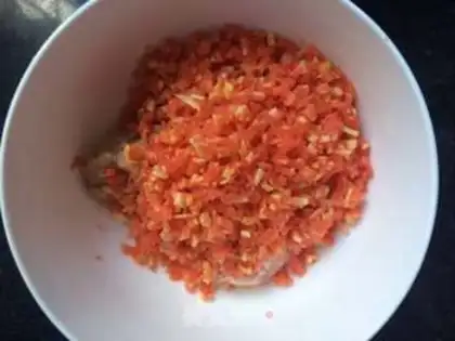Make Rose dumplings step 1