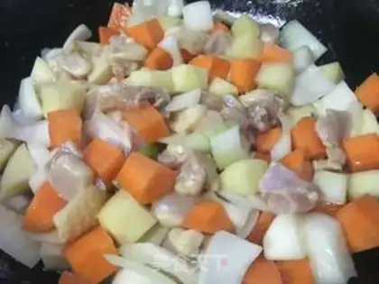 Make Spicy milk stew step 2