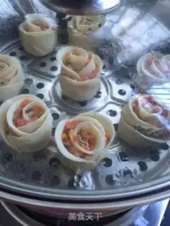 Make Rose dumplings step 9