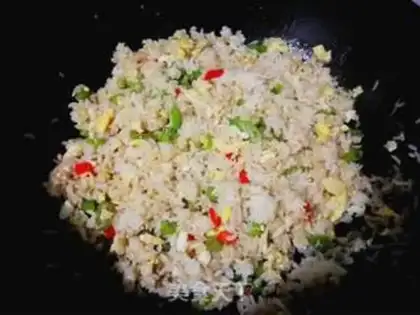 Make Spicy egg fried rice step 10