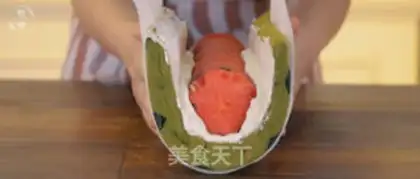 Make Watermelon cake rolls step 17
