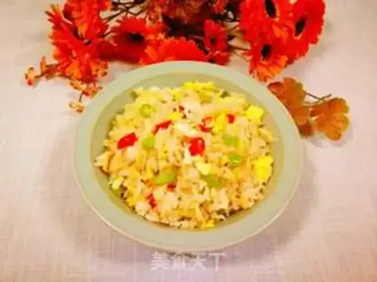 Make Spicy egg fried rice step 12