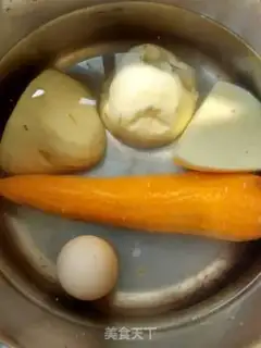 Make Potato carrot apple cucumber salad step 1