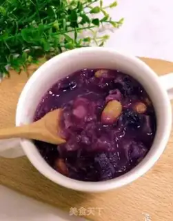 Make Purple potato silver congee step 3