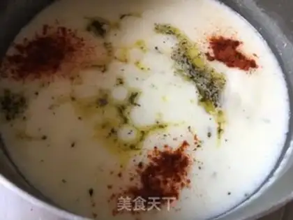 Make Turkish yogurt mint soup step 2