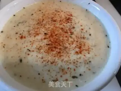 Make Turkish yogurt mint soup step 5