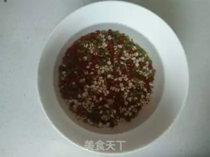 Make Red bean green bean sorghum step 1