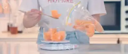Make The melon mango smouche step 6