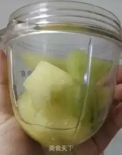 Make cucumber apple mud step 2