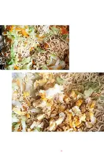 Make Carbage carrot egg noodles step 3
