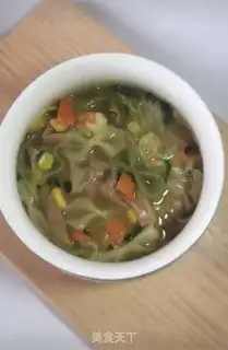 Make Curry vegetable shrimp noodles step 11