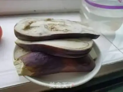 Make Red oil and eggplant step 2