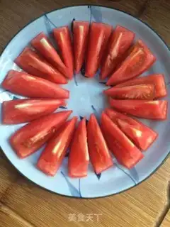Make Honey tomato cucumber step 1