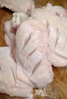 Make A fried chicken wing step 0