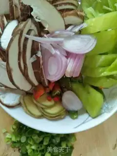 Make Yellow chicken step 1