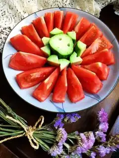 Make Honey tomato cucumber step 6