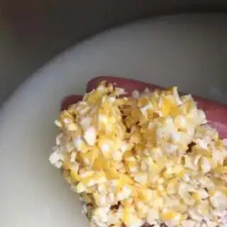 Make Fresh corn porridge step 3