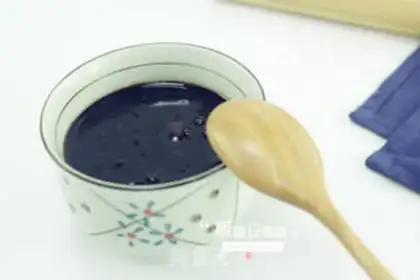 Make Black rice, red sugar step 6