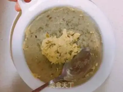 Make Green bean cake step 5