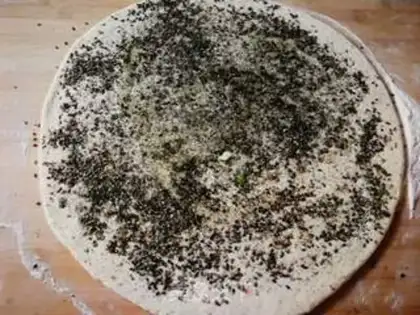 Make Black sesame roll step 8