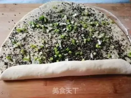 Make Black sesame roll step 11