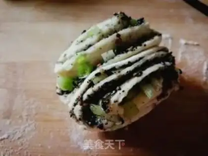 Make Black sesame roll step 16