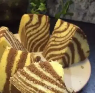 Make Zebra Zephyr cake step 13
