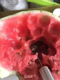 Make Lemon iced watermelon ball step 1