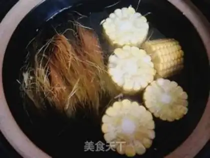 Make Corn shaving tea step 5