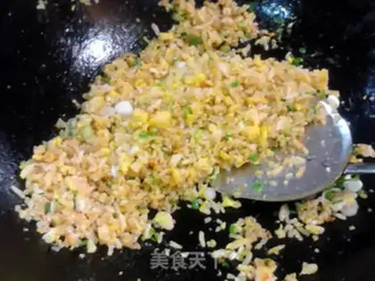 Make Ginger egg fried rice step 13