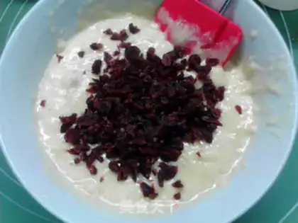 Make Banana cranberry marfin step 6