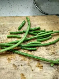 Make Soy potatoes and beans step 1