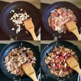 Make Haffle rice chicken step 3