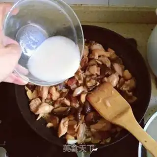 Make Haffle rice chicken step 4