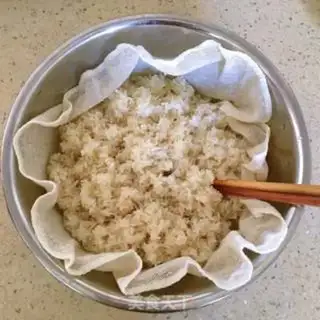 Make Haffle rice chicken step 6