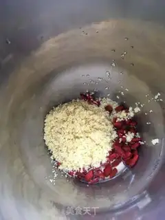 Make Peaches and rice step 2